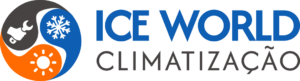 Logotipo Ice World Climatização em versão para fundo claro